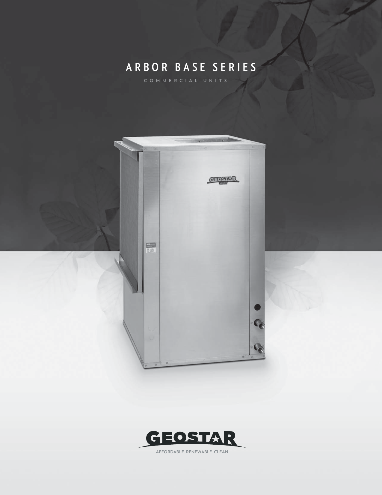 Arbor Base Series Geostar Geothermal Manualzz