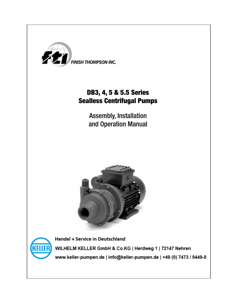 Assembly, Installation and Operation Manual Assembly, Installation and Operation Manual
