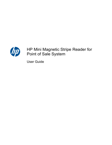 HP USB Mini Magnetic Stripe Reader with Brackets User guide HP USB Mini Magnetic Stripe Reader with Brackets User guide
