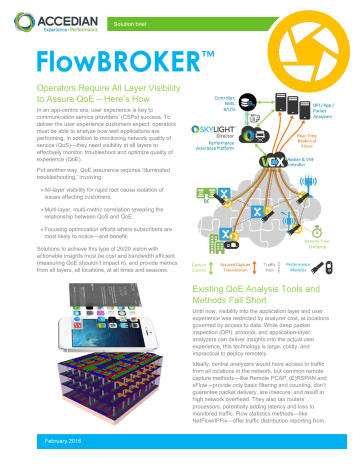 FlowBROKER - The Mobile Network FlowBROKER - The Mobile Network