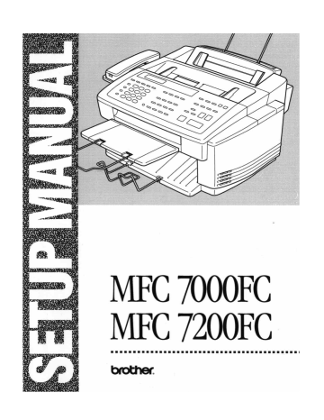 Brother MFC 7000FC All in One Printer User manual | Manualzz Brother MFC 7000FC All in One Printer User manual | Manualzz