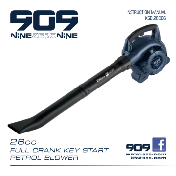 909 KSBL26CCG Instruction manual 909 KSBL26CCG Instruction manual