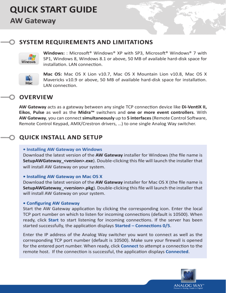 quick start guide quick start guide