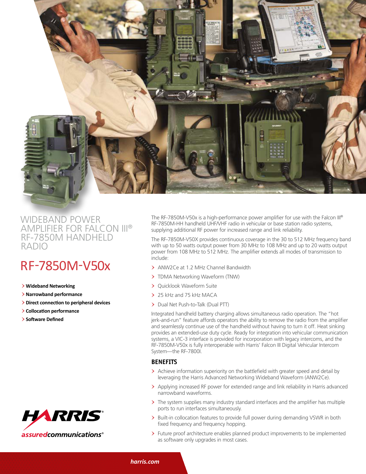 RF 7850M V50x Harris Corporation Manualzz