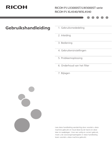 Gebruikersinstellingen. Savin PJ XL4540/WXL4540 Series | Manualzz Gebruikersinstellingen. Savin PJ XL4540/WXL4540 Series | Manualzz