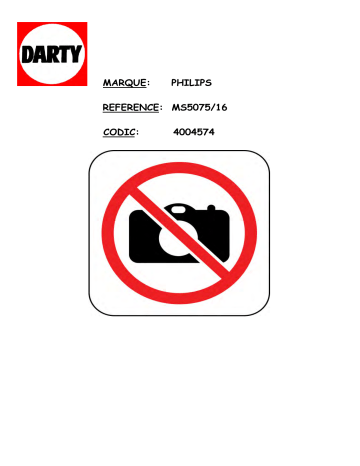 marque: philips reference: ms5075/16 codic: 4004574 marque: philips reference: ms5075/16 codic: 4004574