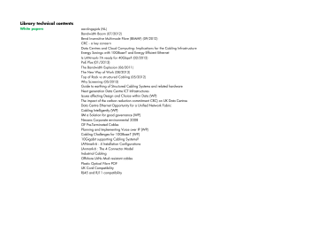 Library technical contents Library technical contents