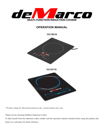multi-function induction cooker operation manual multi-function induction cooker operation manual