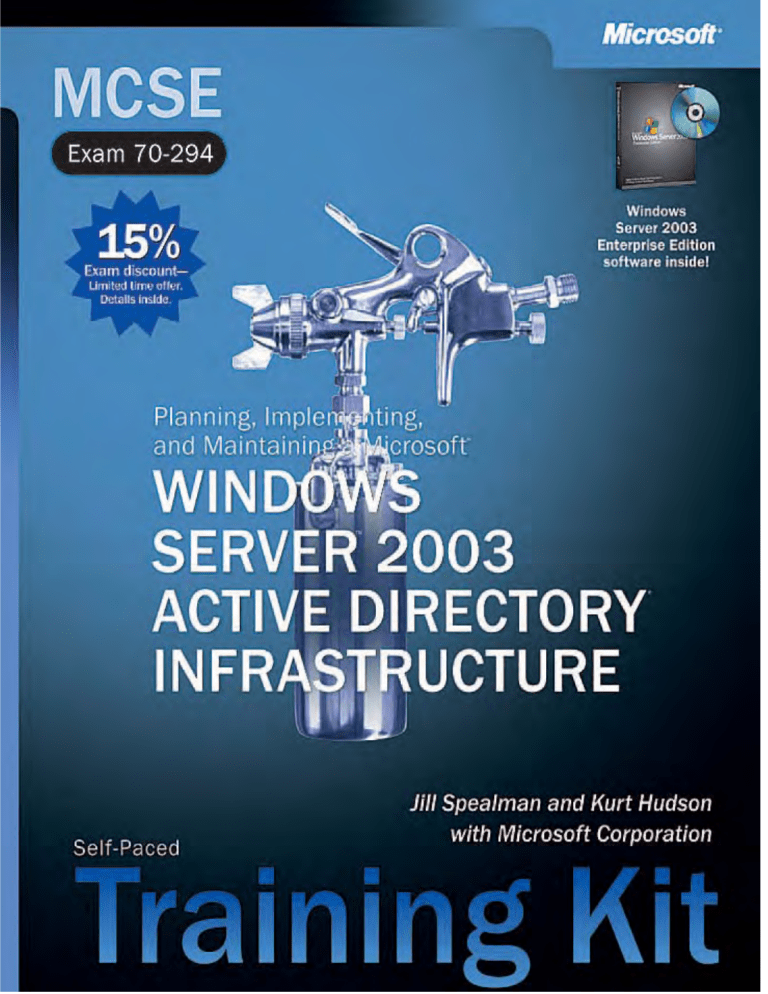 Planning, Implementing, and Maintaining a Microsoft Windows Planning, Implementing, and Maintaining a Microsoft Windows