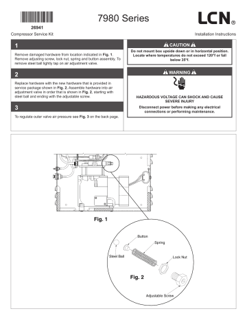 LCN 7900 Installation instructions | Manualzz