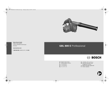 Blower/Vac GBL 800 E - RS Components International Blower/Vac GBL 800 E - RS Components International