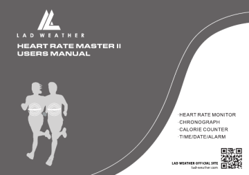Lad Weather Heart Rate Master II LAD012 Instruction Manual Lad Weather Heart Rate Master II LAD012 Instruction Manual