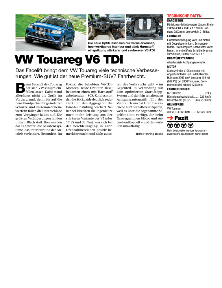 VW Touareg V6 TDI VW Touareg V6 TDI
