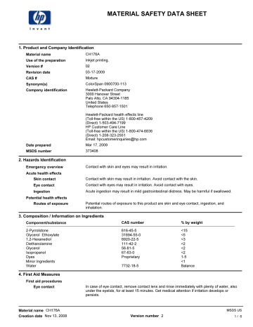 material safety data sheet material safety data sheet