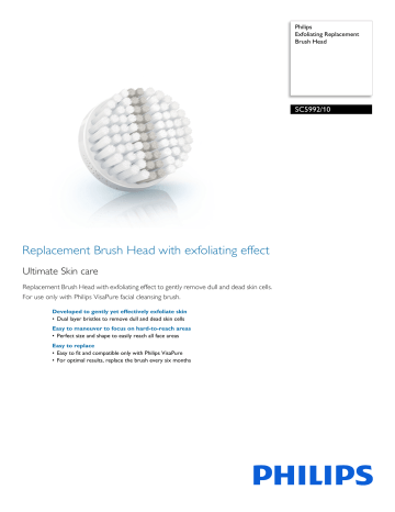 SC5992/10 Philips Exfoliating Replacement Brush Head SC5992/10 Philips Exfoliating Replacement Brush Head