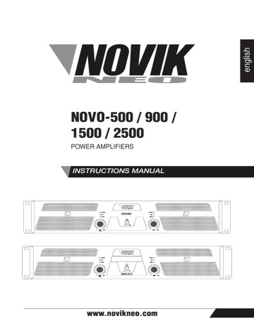 NOVO-500 / 900 / 1500 / 2500 NOVO-500 / 900 / 1500 / 2500