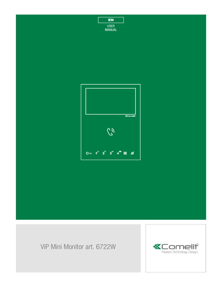 ViP Mini Monitor art. 6722W ViP Mini Monitor art. 6722W