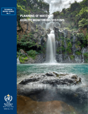 Planning of water quality monitoring systems Planning of water quality monitoring systems