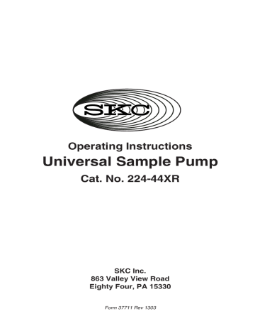 Universal 44XR Cat. No. 224-44XR Sample - Air Universal 44XR Cat. No. 224-44XR Sample - Air