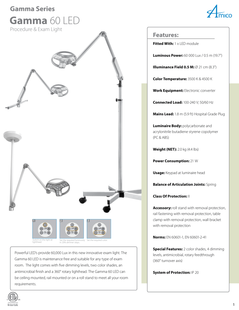 Gamma 60 LED Gamma 60 LED