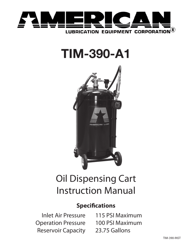 TIM-390-A1 - American Lubrication Equipment TIM-390-A1 - American Lubrication Equipment
