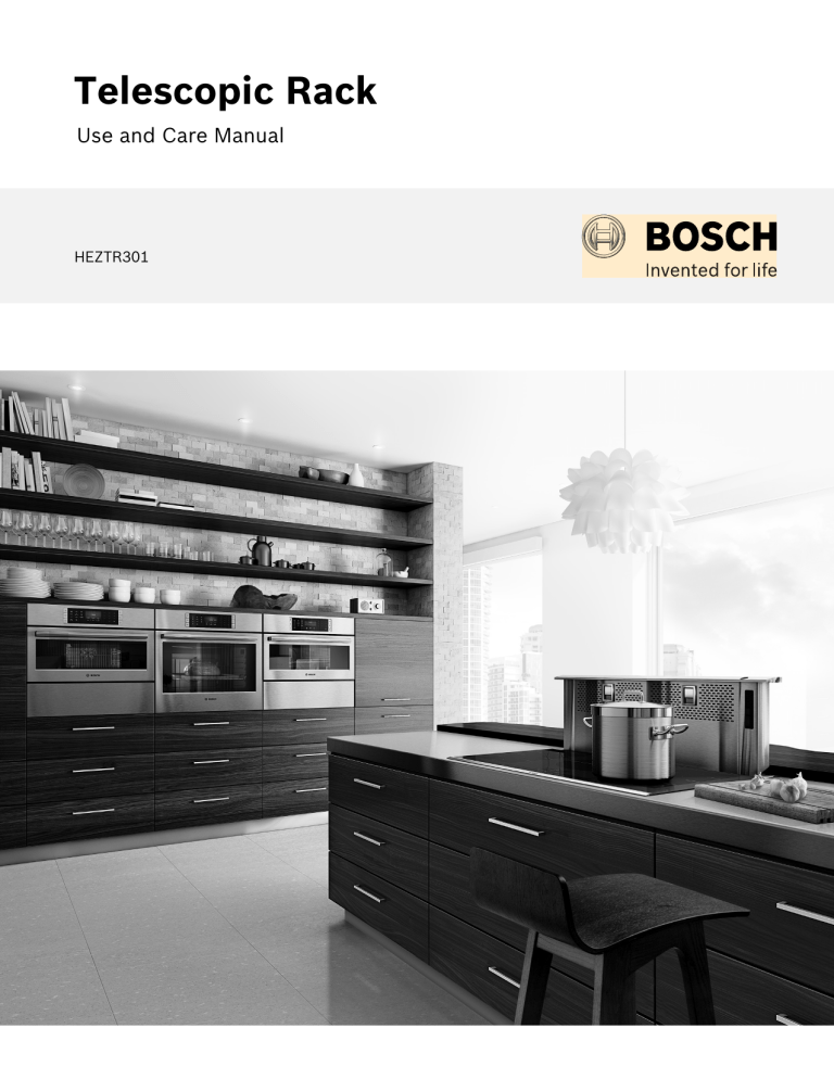 Bosch HEZTR301 User guide Bosch HEZTR301 User guide