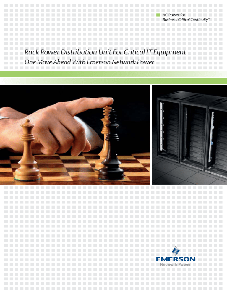 Rack Power Distribution Unit For Critical IT Equipment Rack Power Distribution Unit For Critical IT Equipment