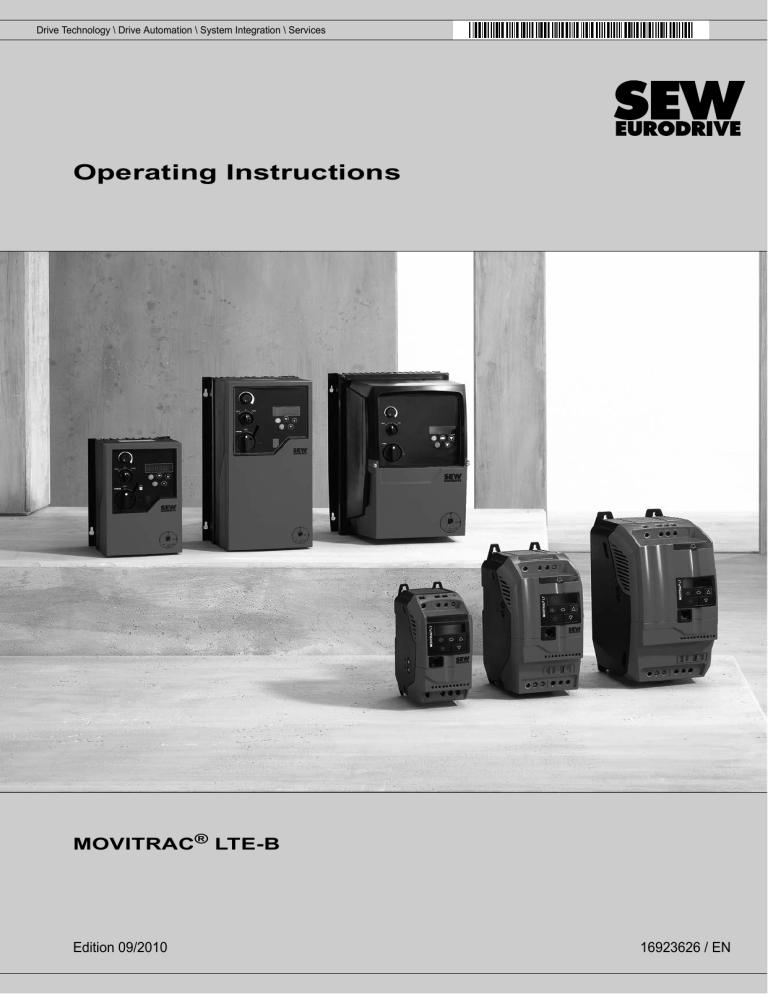 SEW Eurodrive MOVITRAC LTE SEW Eurodrive MOVITRAC LTE