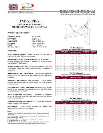 FM3 SERIES FM3 SERIES