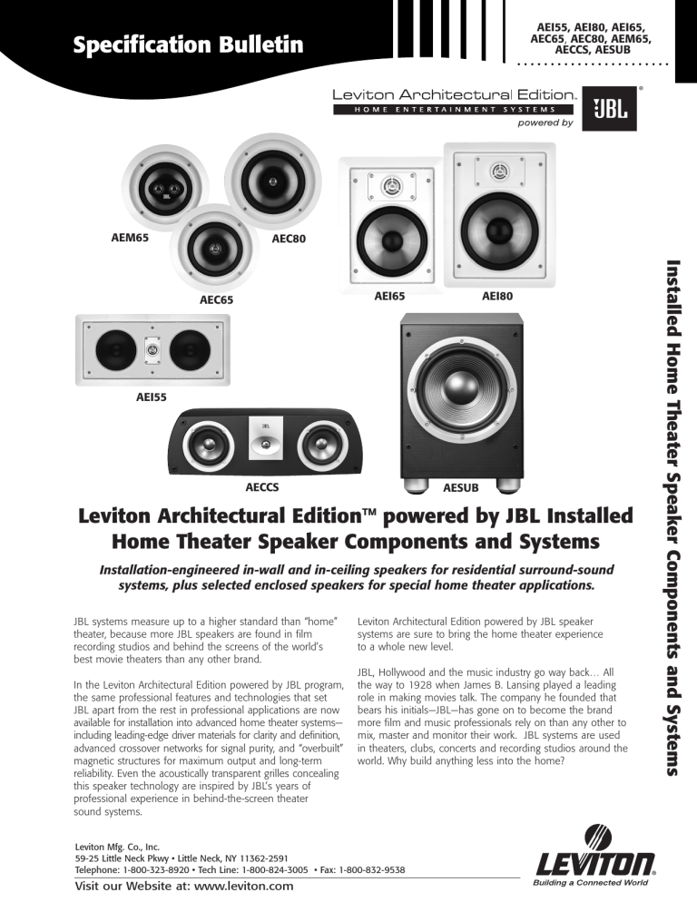 Specification Bulletin Specification Bulletin
