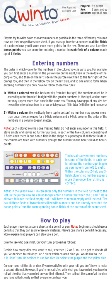 Entering numbers How to play - Nürnberger-Spielkarten Entering numbers How to play - Nürnberger-Spielkarten