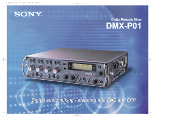 DMX-P01 - Sony Asia Pacific DMX-P01 - Sony Asia Pacific