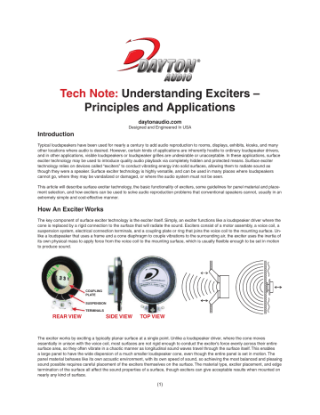 Exciter Tech Notes.indd Exciter Tech Notes.indd
