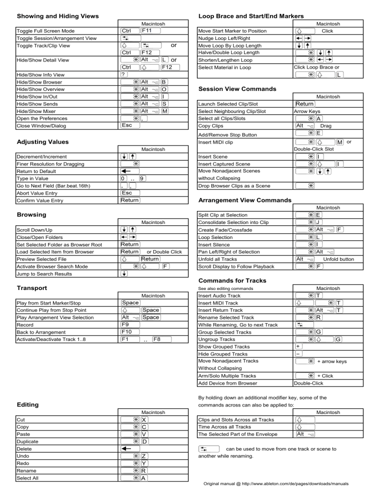 Keyboard shortcuts Keyboard shortcuts