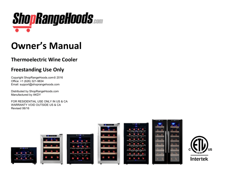 Owner`s Manual Owner`s Manual
