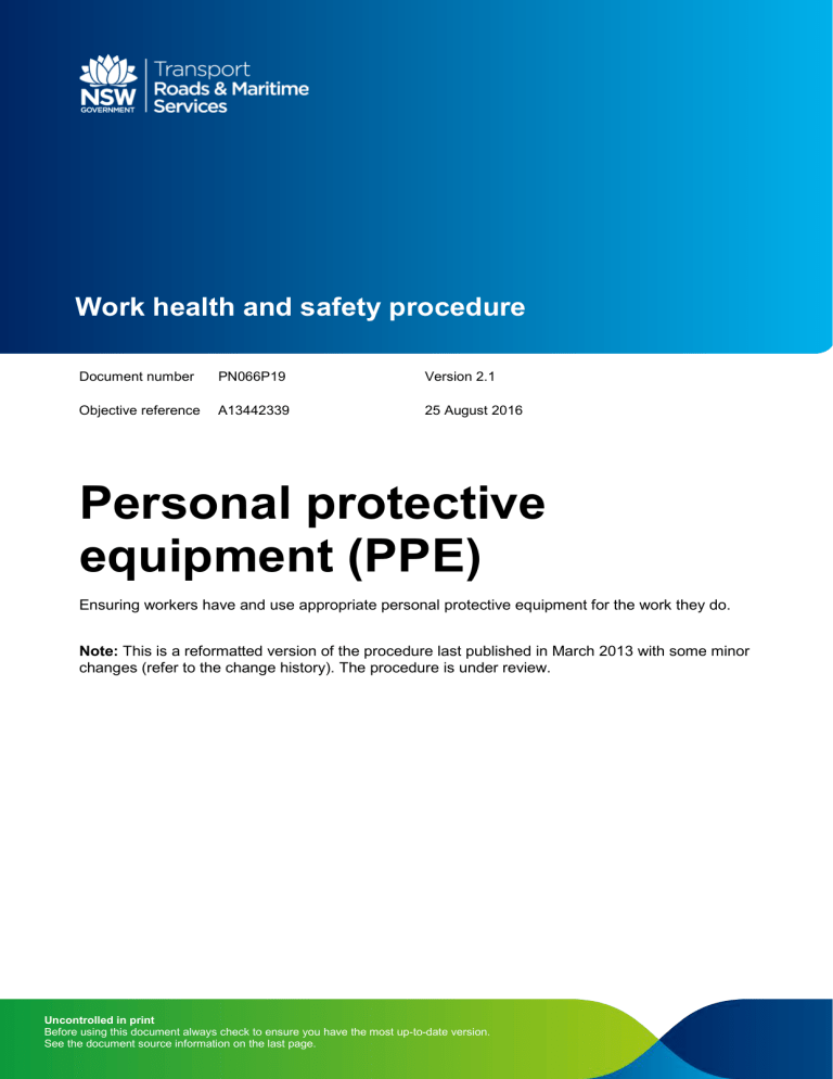 Personal protective equipment Personal protective equipment