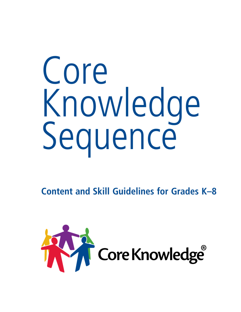 Core Knowledge Sequence Core Knowledge Sequence
