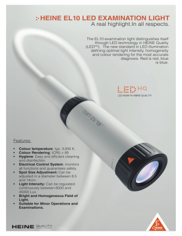 heine el10 led examination light heine el10 led examination light