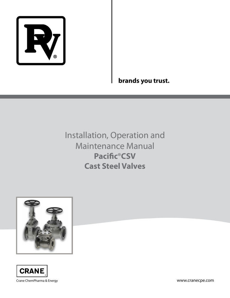 Installation, Operation and Maintenance Manual Installation, Operation and Maintenance Manual