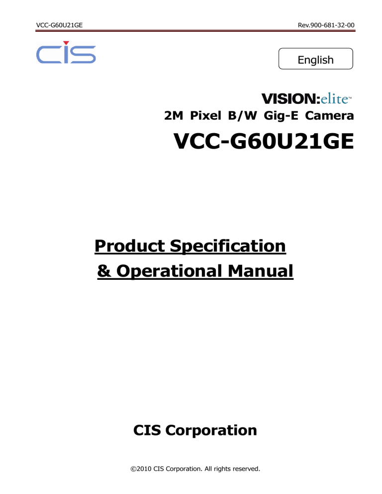 VCC-G60U21GE VCC-G60U21GE