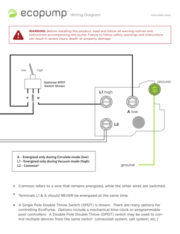 Wiring Diagram L1 high L2 ground A low Wiring Diagram L1 high L2 ground A low