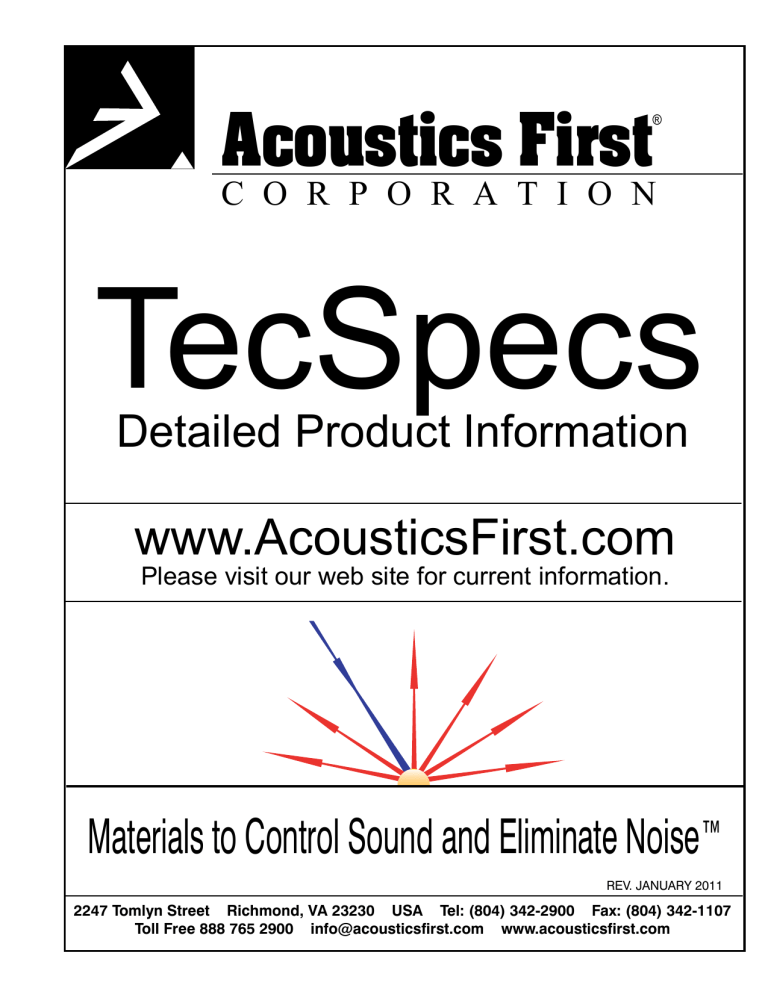 FoAM - Acoustics First FoAM - Acoustics First