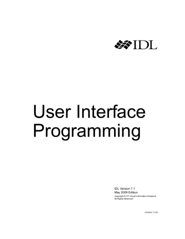 User Interface Programming User Interface Programming