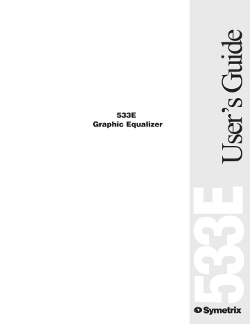 533E Graphic Equalizer 533E Graphic Equalizer