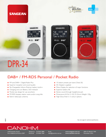 DPR-34 - Canohm DPR-34 - Canohm