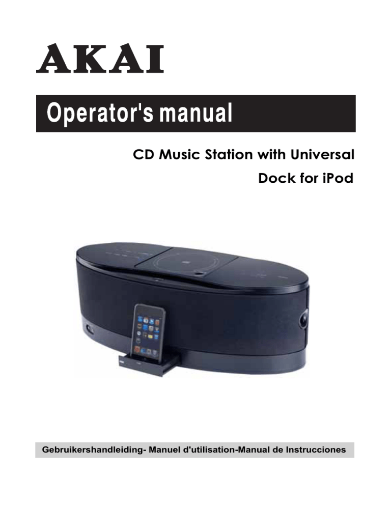 CD Music Station with Universal Dock for iPod CD Music Station with Universal Dock for iPod