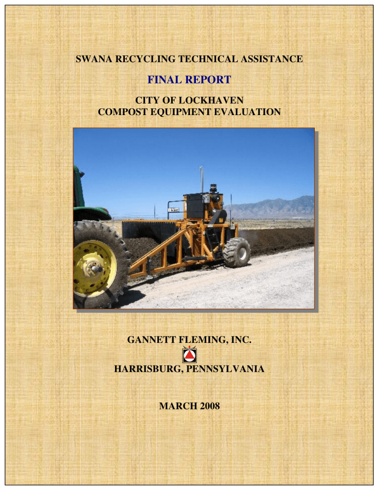 Compost Equipment Evaluation Compost Equipment Evaluation