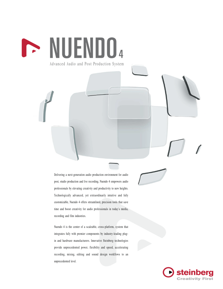 Advanced Audio and Post Production System - AV-iQ Advanced Audio and Post Production System - AV-iQ