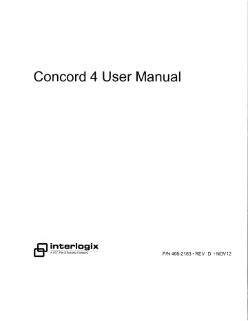 Interlogix Concord 4 User manual | Manualzz Interlogix Concord 4 User manual | Manualzz