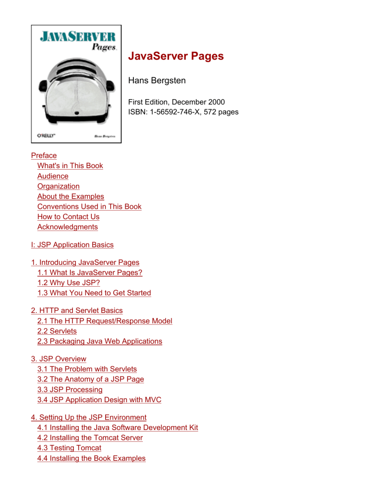 JavaServer Pages JavaServer Pages